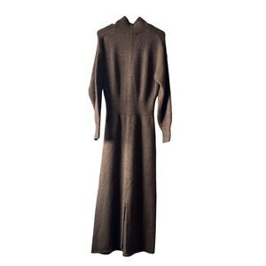 SENSE OF PLACE by URBAN RESEARCH Sweater Maxi Dress Brown Free Size Wool Alpaca